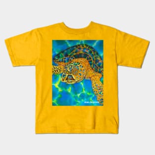 Opal Sea Turtle Kids T-Shirt